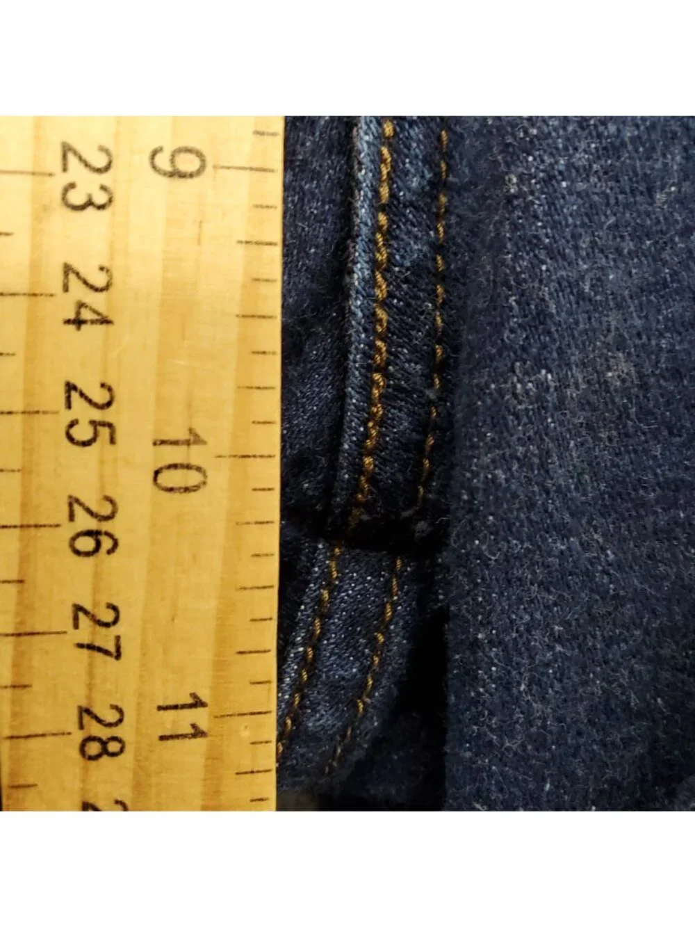 Levis Shorts Womens 14 Blue 515 Relaxed Fit Denim Folded Hem *Read*